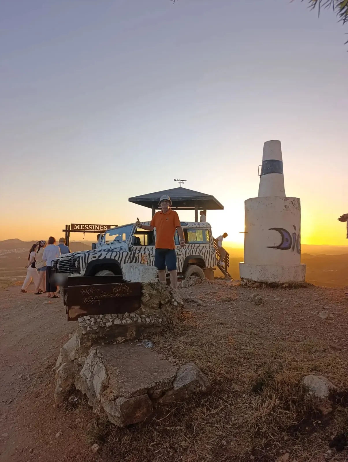 Algarve Safari 4x4 on a ridge track at dusk